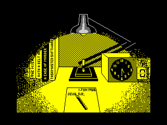 Murder title screen for ZX Spectrum